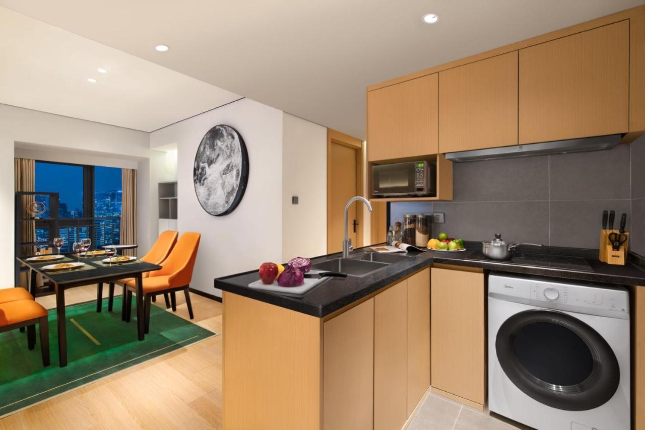 Citadines Gaoxin Chengdu Aparthotel Bagian luar foto
